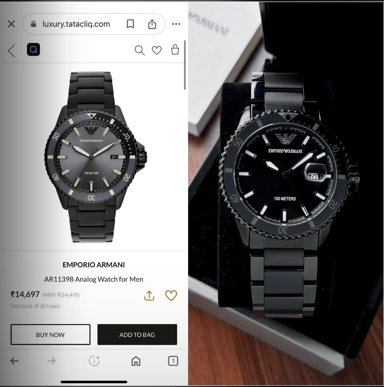 Emporiio Armanii premium chain watch