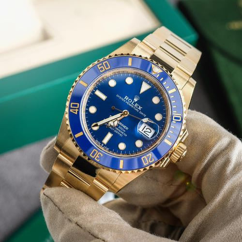 Luxury Branded 7A Gold Blue WATCH